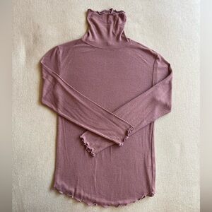 OAK + FORT Dusty Rose Turtleneck